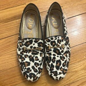 Leopard loafers